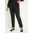 thumbnail image 4 of ELOQUII Women's Plus Size Petite Kady Fit Double-Weave Pant, 4 of 6