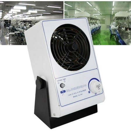 

FETCOI lonizing Air Blower Fan 110V/60Hz Electrostatic Ion Elimination Electric Fan Anti-Static Ionic Fan Multifunction Electro Static Discharge Static Eliminator