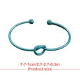 thumbnail image 5 of Linyer Arm Cuff Metal Jewelry Exquisite Women Armband Body Adornment Hand Ornament Arms Bracelet with Simple Shape for Gift Decor Knot, Blue, 5 of 5