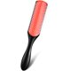 thumbnail image 1 of Cepillo de pelo de 9 filas Cojín Cepillos de cerdas de nailon Cepillo de masaje con almohadilla de goma antiestática Herramientas de peinado para desenredar, separar, secar, dar forma y definir rizos (rojo), 1 of 4