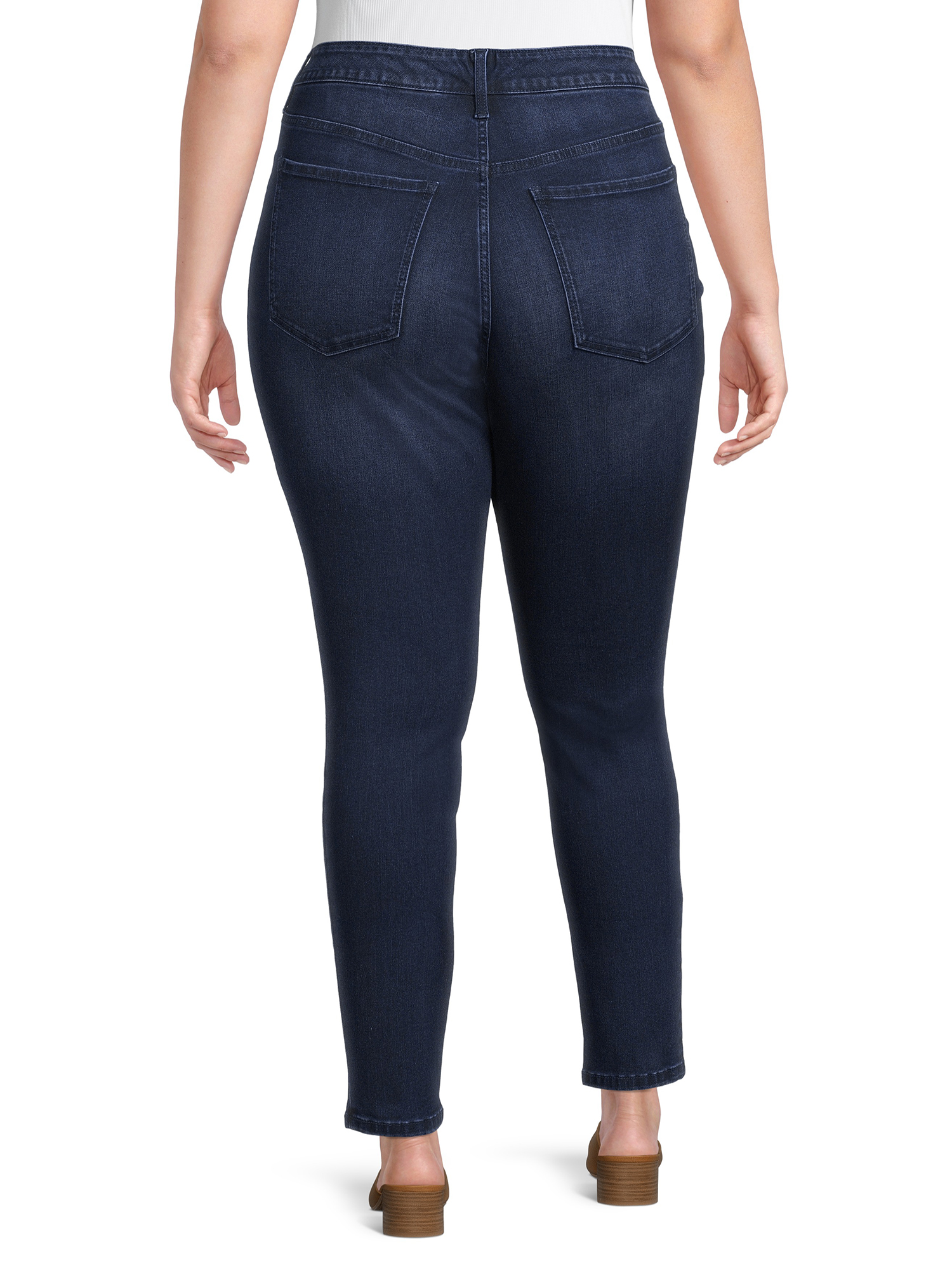 Terra & Sky Women's Plus Size Skinny Jeans, 29” Inseam - image 4 of 11