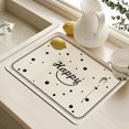 thumbnail image 5 of Summercome Dish Drying Mats for Kitchen Counter, Highly Absorbent Drying Matt Kitchen Counter, Polka Dot Dish Drying Mat, 16 x 12 inches Dish Mat Drying Kitchen Mat, Large Draining Racks Mats, 5 of 7