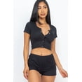 thumbnail image 2 of Set featuring a Short Sleeve Button-Up Top and Shorts, 2 of 10