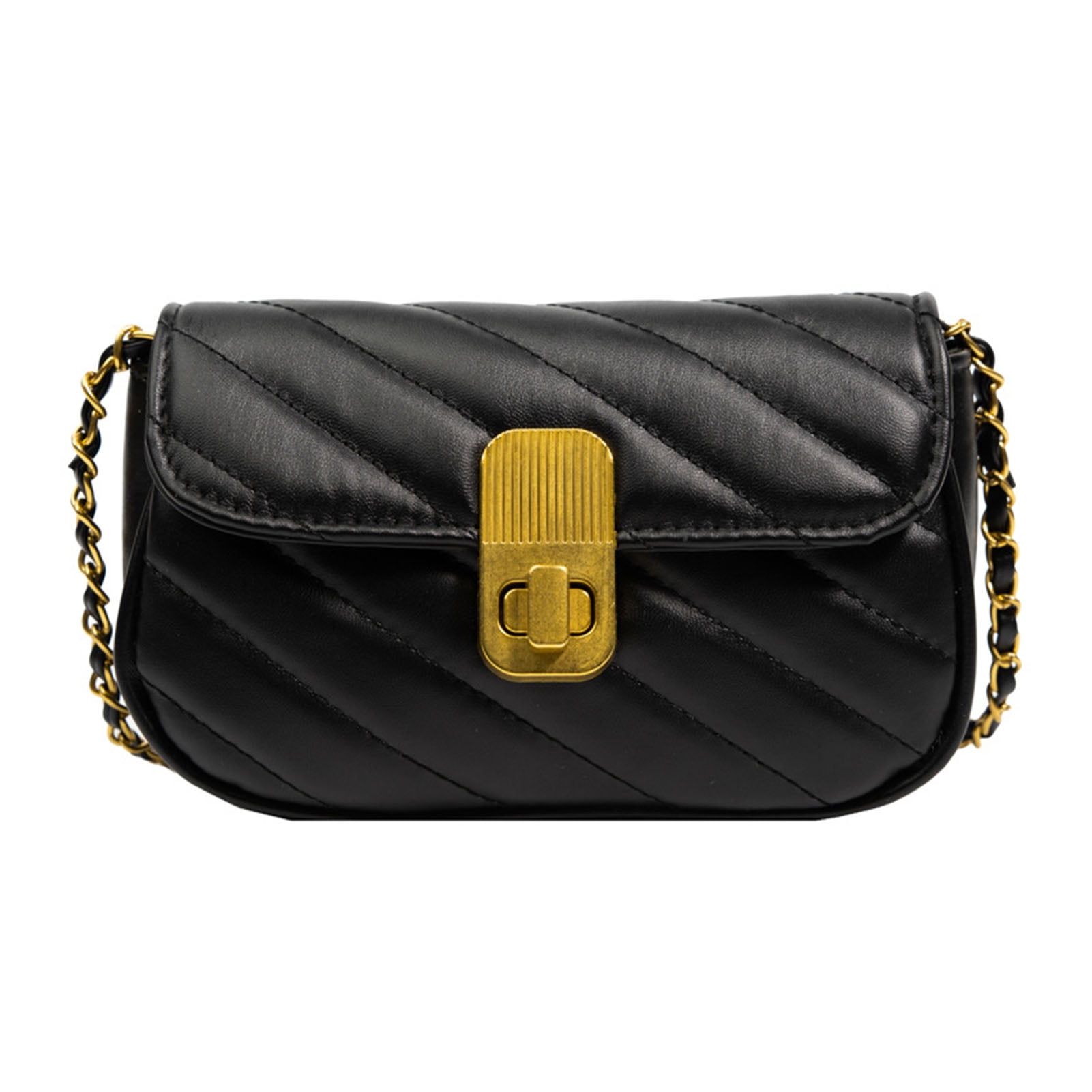 Black small bag with chain hot sale