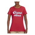 thumbnail image 2 of Wild Bobby Jesus Vibes Inspirational/Christian Women Graphic Tee, Red, Medium, 2 of 6