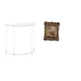 thumbnail image 1 of Mesita de noche de acrílico,Mesa auxiliar de acrílico transparente Mesa auxiliar transparente en capas,Mesa pequeña de acrílico,mesita de noche pequeña,compacta,Marco de fotos,Marco de, 1 of 8