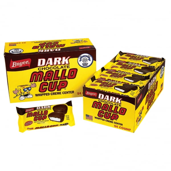 Boyer Dark Chocolate Mallo Cups, 1.5 Oz, 24 Ct