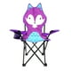 thumbnail image 1 of Silla Plegable Reforzada Para Camping Con Funda De Transporte Y Diseño Infantil De Zorro, 1 of 6