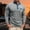 Light Gray, variant on Mens Polos Shirt Long Sleeve Button Polo Tees Lightweight Grey Mens Golf Shirts