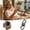 Black, variant on Carabiner Fidget Keychain Quick Release Metal Stress Toy Key Holder for Adults Anxiety Relief 2.9*1.0 inches