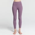 thumbnail image 2 of Women'S Yoga Pants High Waisted Leggings Running Pilates Workout Yoga Soft Pants Yoga Leggings Purple L, 2 of 7