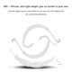 thumbnail image 3 of Ganchos de Auriculares, Reemplazo Ganchos para Airpods,Ergonómicamente para Oreja de Auriculares,Accesorios de Auriculares Mini(ABS+Silicona, Blanco) Ecomeon no, 3 of 4