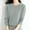 Grey, variant on Dpytoraw Women's Casual Crew Neck Solid Color Pullover Sweater