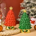 thumbnail image 6 of Christmas Tree With LED Lights LED Christmas Figures For Desktop Resin Tree Christmas Sculptures Holiday Sculptures For Christmas Home Christmas Decoration for Tabletop Red, 6 of 7