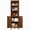 Walnut, variant on Costway 68" Tall Corner Cabinet with Fluted Doors, 6-Tier Space Saver Display Shelves Bathroom Storage Cabinet Walnut
