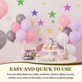 thumbnail image 4 of Uxcell 25 Pcs Glitter Star Cutouts, 11 Inch Star Shape Double Printed Glitter Paper, Confetti Cut Outs for Bulletin Board Wall Party Decoration Supplies, Blue, 4 of 6