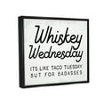 thumbnail image 4 of Stupell Industries Rustic Whiskey Wednesday Food & Beverage Painting Black Floater Framed Canvas Art Print Wall Art, 21 x 17, 4 of 10