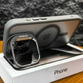 thumbnail image 2 of New Lens Metal Bracket Phone Case For iPhone 15 14 13 12 11 Pro Max Plus Magsafe Magnetic Clear Independent Lens Protect Cover, 2 of 6