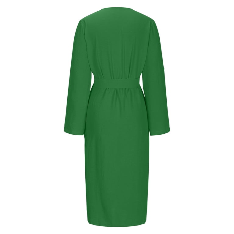 knee length dresses for ladies Ivory Pastel Lemon Belted Dress 40 / Ivory