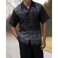 thumbnail image 3 of Nueva camiseta de moda de verano + pantalón, 2 piezas, camiseta + pantalón, moda para hombre, estilo Harajuku, retro, rayas verticales y horizontales, camisetas para hombre, 3 of 5