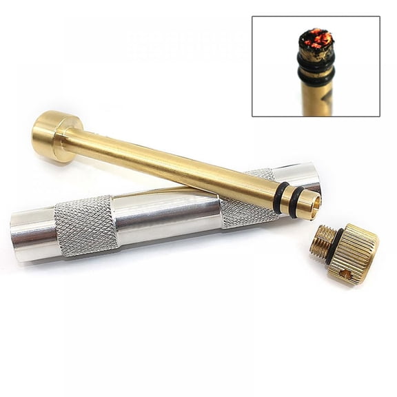Survival Tool，Portable Outdoor Camping Piston Fire Starter Tube Flame Maker Fire Starter Tube Air Compression Torch Emergency