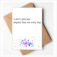 thumbnail image 1 of Quote About Physics Art Deco Fashion Welcome Back Greeting Cards Envelopes Blank, 1 of 3