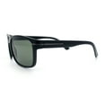thumbnail image 6 of Mens Tempered Glass Lens Wrap Around Plastic Sport Sunglasses Shiny Black, 6 of 8