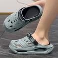 thumbnail image 2 of Slip On Shoes for Men Hands Free Men's and Women's Summer Sneakers Non-slip Thick Sole Hollow Breathable Slides Garden Sandals, 2 of 6