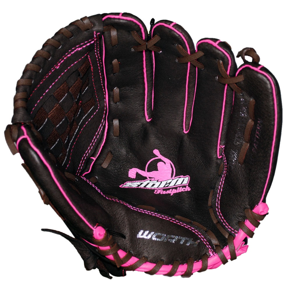 Worth Storm STM110BRP 11" Brown Youth Girls Fastpitch Softball Glove 