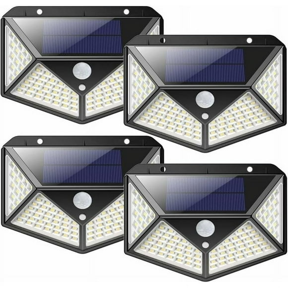 Motion Sensor Outdoor Lights, 100 Led Solar Security Lights With Easy to Install Design And Sensitive Motion Sensor For Peaceful Nights