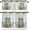Light Green Light Gray, variant on Christmas Western Kitchen Curtains and Valances Set, Rod Pocket Curtains Tier Farmhouse Window Curtains 24 Inch Length, Xmas Cowboy Boots Berry Green Leaves 3 Piece Kitchen Curtains Set