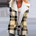thumbnail image 2 of Fashion Winter Warm Caots for Womens Plus Size Zip Up Composite Plush Button Lapels Jacket Outwear Coat, 2 of 5