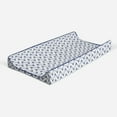 thumbnail image 3 of Bacati - Bucks Navy Quilted Muslin Changing Pad Cover, 3 of 10