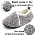 thumbnail image 2 of Knivor Closed Back Slippers for Women Slipper Socks Sherpa Fleece V‑Trim Slip On Indoor Outdoor Non Slip House Shoes, 2 of 8