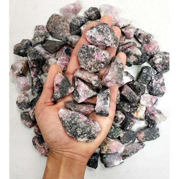 Rhodonite Stones - Bulk Raw Rhodonite Crystals - Healing Crystals Wholesale