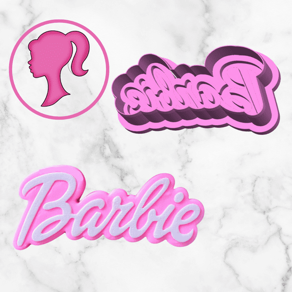 Doll Name  Cookie Cutter & Acrylic Debosser #1