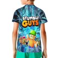 thumbnail image 2 of T-shirt pour Enfants Imprimé 3D Stumble Guys, Mignon T-shirt à Manches Courtes pour Garçons Filles, 2 of 5