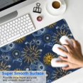 thumbnail image 4 of Long Mouse Pads for Desk,Blue Sun Moon Star Pattern Desk Mats on Top Of Desks, Desk Mouse Pad Extra Large with 3mm Non-Slip Base and Stitched Edge for Gaming,Office,Work,Home 35.4"x15.7", 4 of 6