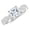 platinum, variant on Platinum 1.25 Carat LAB GROWN IGI CERTIFIED DIAMOND Vintage Eternity Love Twisting Split Shank Princess Cut Diamond Engagement Ring With Milgrain (I-J Color SI1-SI2 Clarity 0.75 Ct Center)