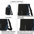 thumbnail image 3 of Sling Bag Bolso pequeño para hombre con puerto de carga USB Cartera de viaje Bolso de pecho ligero, 3 of 5