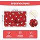 thumbnail image 4 of Set de 4 Individuales Corazones Rojos de Amor 30x45 cm Antimanchas y Lavables para Decoración de Mesa Romántica y Festiva, 4 of 5