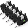 thumbnail image 1 of Replacement for Brother 24mm Label Tape 1 Inch TZE251 TZ-251, P-Touch Black on White Standard Laminated, for Label, 1 of 5