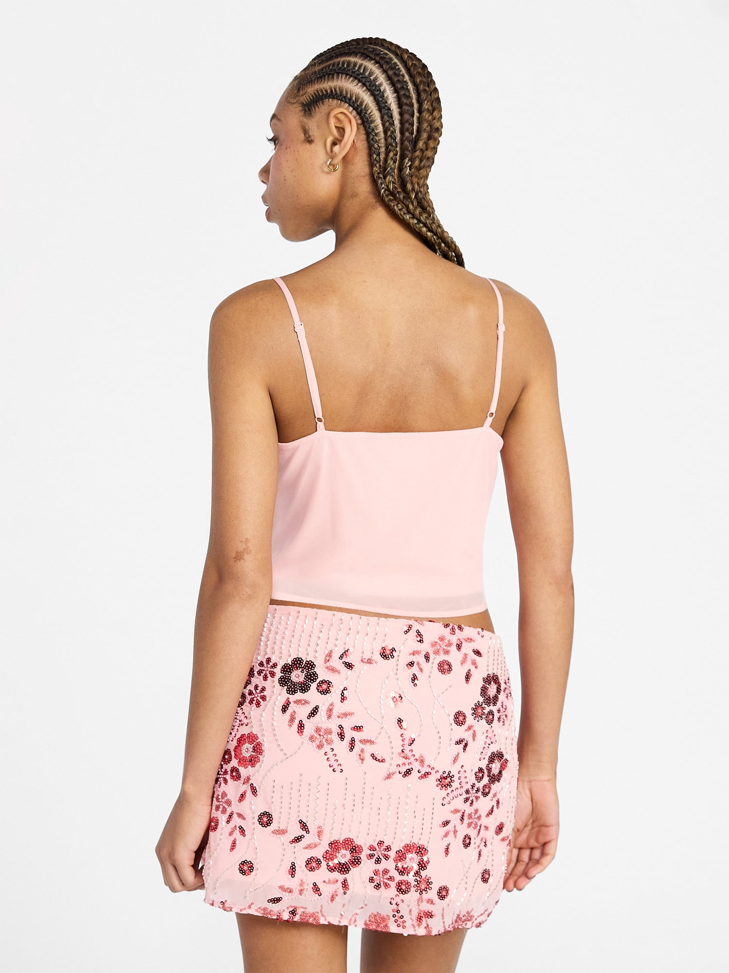 No Boundaries Embellished Camisole Top, Women's XXS-XXL - Walmart.com