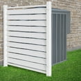 thumbnail image 7 of Slsy PVC Air Conditioner Fence, 1-Panel Pool Equipment Enclosure, 38" W x 60" H Privacy Screens Fence Panels, Wood Trash Can Fence Privacy Fence Panel for Outside, 7 of 7