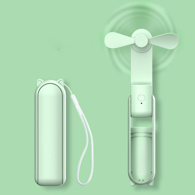 Ventilateur portable 3 en 1, aste, petit, pliable, avec fonction power bank, 2000mAh