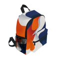 thumbnail image 2 of FORMRS School Backpack with Front Zippered Pocket 12" Student Travel Daypack, Blue Abstract Wavy, 2 of 6