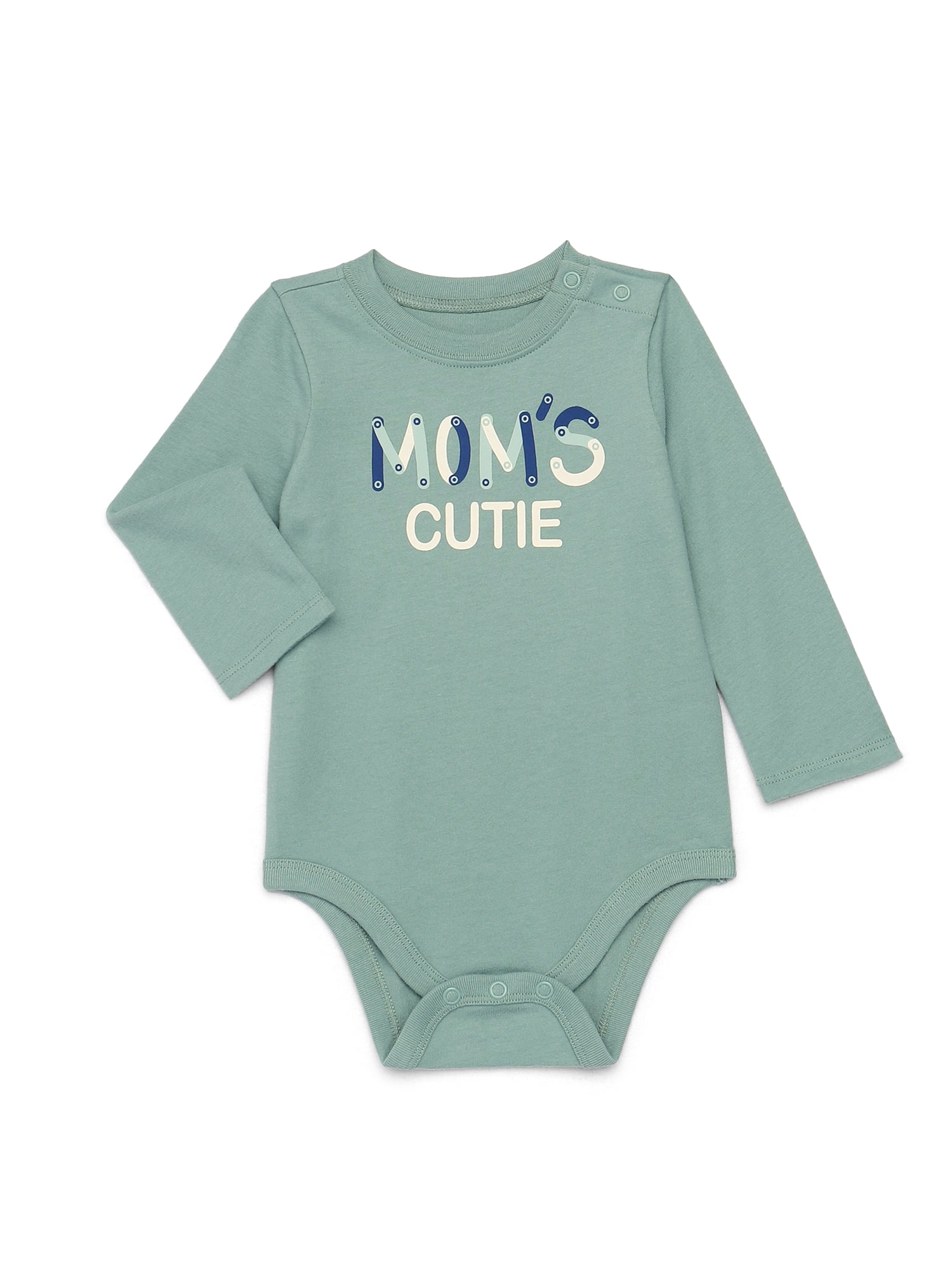 Wonderluxe Newborn Short Sleeve Bodysuits, 3-Pack, Sizes 0-3M-6-9M - Main Image