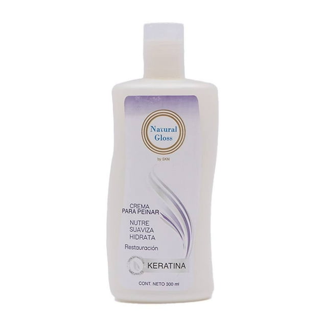 Crema Prichos Natural Gloss para Peinar con Keratina Hidrolizada 300 ml Blanco