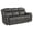 Gray, variant on Pemberly Row Microfiber Double Reclining Tufted Sofa with Pillow Arms in Gray