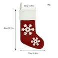 thumbnail image 3 of Christmas JoyMoreHome Knit Large Christmas Stockings 18.1" Snowflake Print Hanging Stocking Christmas Tree Hanging Decorations for Holiday Xmas Party Supplies, 3 of 6